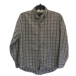 Industrial Exchange 100% Cotton XL Long Sleeve Button Front Button Down Shirt